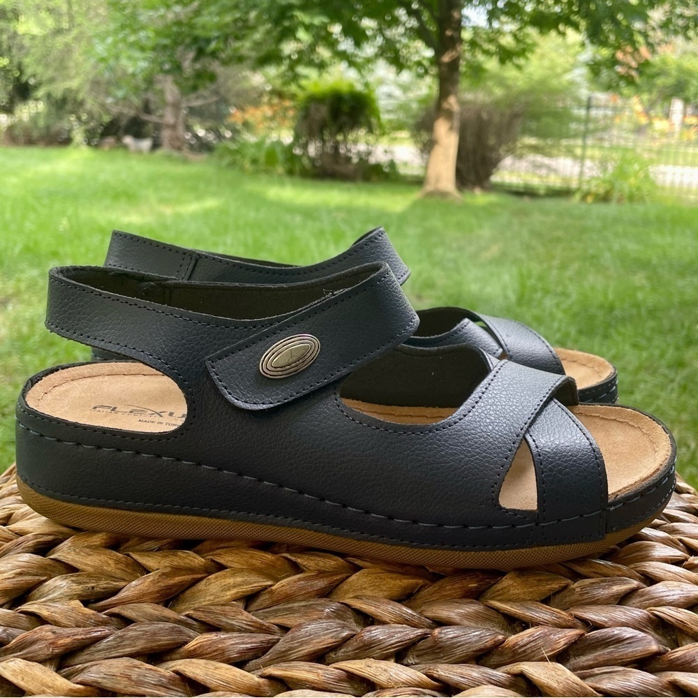 New Spring Step Flexus Navy Blue Hook & Loop Clos… - image 5